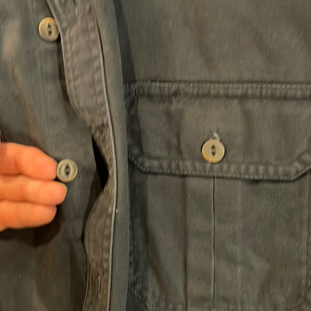 Ll Bean Blue Button Down With Pockets - image 3